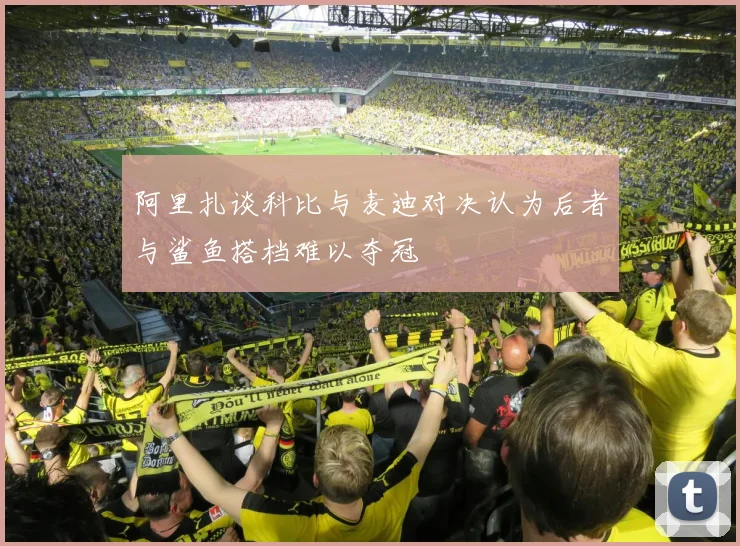 阿里扎谈科比与麦迪对决认为后者与鲨鱼搭档难以夺冠